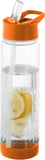 Hovedminiatyrbilde av Transparent/Oransje Tutti frutti 740 ml Tritan Sportsflaske med Infuser