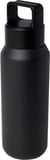 Hovedminiatyrbilde av Solid svart Astra 600 ml Resirkulert Stål Drikkeflaske