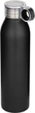 Hovedminiatyrbilde av Solid svart Grom 650 ml Resirkulert Stål Drikkeflaske