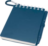 Hovedminiatyrbilde av Havblå Lig Mini resirkulert sett med utendørs notatblokk med mykt omslag og kulepenn (svart blekk)