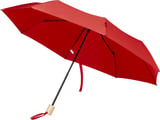 Hovedminiatyrbilde av Rød Birgit 21" RPET Stormsikker Sammenleggbar Paraply