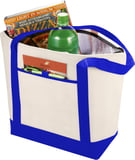 Hovedminiatyrbilde av Natur/Kongeblå Lighthouse 80 g/m2 Non Woven 21L Kjølebag Shoppingbag