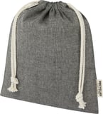 Hovedminiatyrbilde av Melert svart Pheebs 150 g/m2 GRS Resirkulert Bomull 1,5L Gavepose