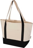 Hovedminiatyrbilde av Solid svart/Naturhvit Sam 320 g/m2 GRS Resirkulert Bomull 15L  Shoppingbag