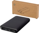 Hovedminiatyrbilde av Solid svart Adhil 10.000 mAh 10 W Resirkulert Plast  Powerbank