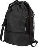 Hovedminiatyrbilde av Solid svart Nomad RPET 18L Gympose med Refleksdetaljer