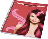 Hovedminiatyrbilde av Rød Desk-Mate® A5 Farget Notatbok med Spiral