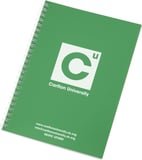 Hovedminiatyrbilde av Grønn/Hvit Rothko A5 Notatbok med Spiral