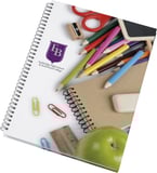 Hovedminiatyrbilde av Hvit/Solid svart Wire-o A4 Notisbok Hardt Omslag