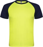 Hovedminiatyrbilde av Fluorgul/Marineblå Roly Indianapolis Teknisk  T-skjorte Barn