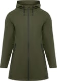 Hovedminiatyrbilde av Mørk militærgrønn Roly Sitka Regnfrakk Dame