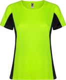 Hovedminiatyrbilde av Fluorgrønn/Solid svart Roly Shanghai Teknisk T-skjorte Dame