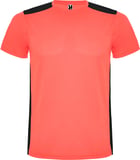 Hovedminiatyrbilde av Fluorkorall/Solid svart Roly Detroit Teknisk T-skjorte