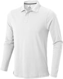 Hovedminiatyrbilde av Hvit Elevate Oakville Langermet  Poloskjorte