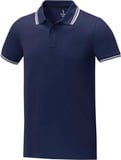 Hovedminiatyrbilde av Marineblå Elevate Amarago kortermet polo med kontrastfarge herre