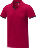Hovedminiatyrbilde av Rød Elevate Morgan kortermet polo med kontrastfarge herre