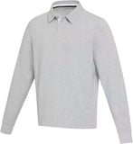 Hovedminiatyrbilde av Lynggrå Elevate Clyde unisex organic rugby polo sweatshirt