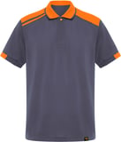 Hovedminiatyrbilde av Bly/Oransje Roly WRK Samurai 160 g/m2 antibakteriell kortermet unisex polo