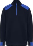 Hovedminiatyrbilde av Marineblå/Kongeblå Roly WRK Maverick 280 g/m2 half zip herregenser