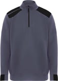 Hovedminiatyrbilde av Bly/Solid svart Roly WRK Maverick 280 g/m2 half zip herregenser