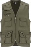 Hovedminiatyrbilde av Militærgrønn Roly WRK Venera 200 g/m2 arbeidsvest med flere lommer og v-hals