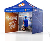 Hovedminiatyrbilde av Trykk på begge sider av veggene Telt Popup 3 x 3 meter inkl tak og tre vegger