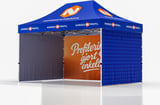 Hovedminiatyrbilde av Trykk på én side av veggene Telt Popup 4,5 x 3 meter inkl tak og tre vegger