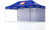 Hovedminiatyrbilde av Trykk på én side av vegg Telt Popup 6 x 3 meter inkl tak og bakvegg