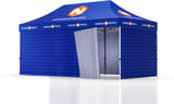 Hovedminiatyrbilde av Trykk på én side av veggene Telt Popup 6 x 3 meter inkl tak og fire vegger