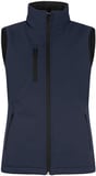 Hovedminiatyrbilde av Dark Navy Clique Vattert Softshellvest Dame
