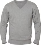 Hovedminiatyrbilde av Grey Melange Clique Aston Strikkegenser