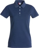 Hovedminiatyrbilde av Blue Melange Clique Stretch Premium Poloskjorte Dame