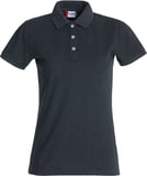 Hovedminiatyrbilde av Anthracite Melange Clique Stretch Premium Poloskjorte Dame