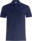 Hovedminiatyrbilde av Dark Navy Clique Basic Poloskjorte med Lomme