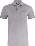 Hovedminiatyrbilde av Grey Melange Clique Basic Poloskjorte med Lomme
