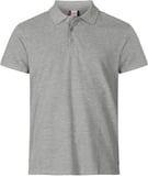 Hovedminiatyrbilde av Grey Melange Clique Heavy Premium Poloskjorte