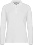 Hovedminiatyrbilde av White Clique Stretch Premium Langermet Poloskjorte Dame