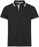 Hovedminiatyrbilde av Black/White Clique Austin Poloskjorte