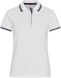 Hovedminiatyrbilde av White/Dark Navy Clique Astoria Poloskjorte Dame