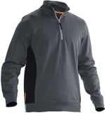Hovedminiatyrbilde av Dark Grey/Black Jobman 5401 Half-Zip Genser