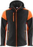 Hovedminiatyrbilde av Black/Orange Printer Prime Softshelljakke