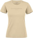 Hovedminiatyrbilde av Beige Cutter & Buck Manzanita U-hals T-skjorte Dame