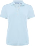 Hovedminiatyrbilde av Heaven Blue Cutter & Buck Virtue Eco Solid Poloskjorte Dame