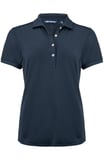 Hovedminiatyrbilde av Dark Navy Cutter & Buck Virtue Eco Solid Poloskjorte Dame