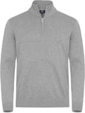 Hovedminiatyrbilde av Grey Melange Cutter & Buck Oakville Half-Zip Strikkegenser