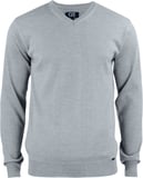 Hovedminiatyrbilde av Grey Melange Cutter & Buck Everett V-hals Strikkegenser