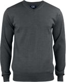 Hovedminiatyrbilde av Antracite Melange Cutter & Buck Everett V-hals Strikkegenser