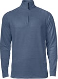 Hovedminiatyrbilde av Slate Blue Melange Cutter & Buck Coos Bay Half-Zip Genser