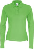 Hovedminiatyrbilde av Green Cottover Langermet Poloskjorte Dame