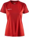 Hovedminiatyrbilde av Bright Red-Express Craft Teamwear Squad Go Contrast  T-skjorte Dame